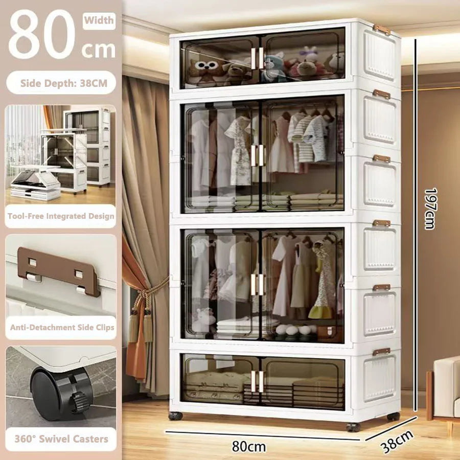 Storage Cabinet Folding Storage Box Living Room Toy
