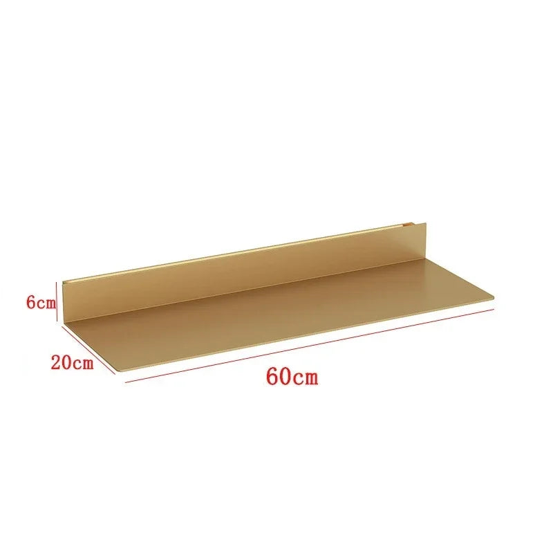 Iron Floating Wall Shelf Storage Organizer Shelves Bathroom