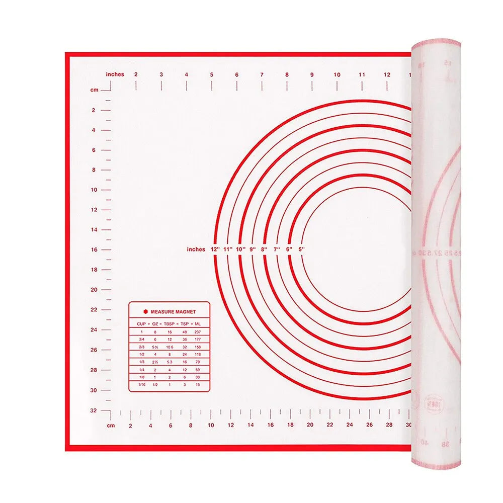 20x16 Inch Lager Silicone Pastry Mat Rolling Dough