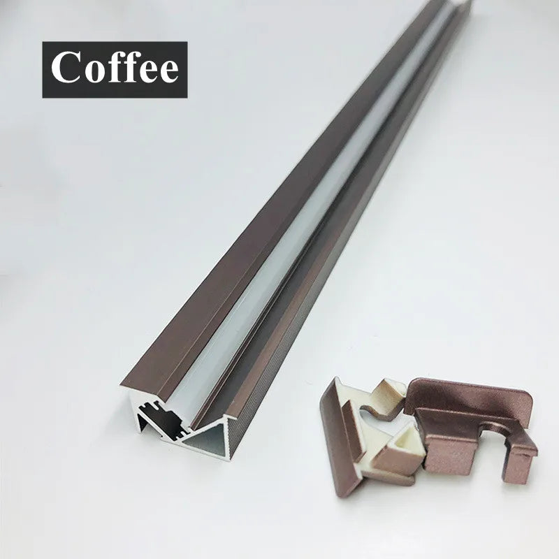 45degree Hidden Lighting Hard Bar Light Invisible Recessed