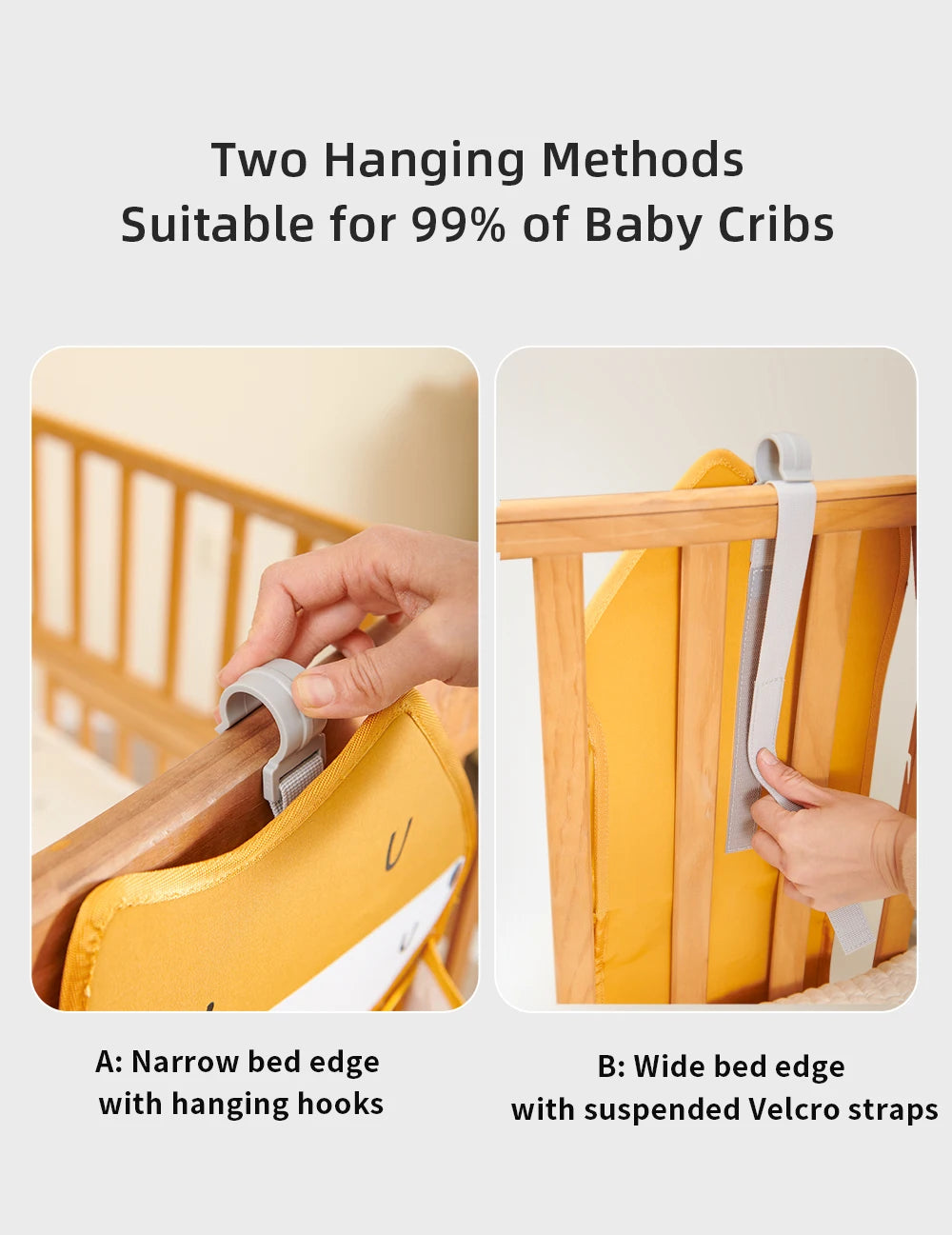 Sunveno Cartoon Baby Crib Hanging Storage Bag Multi-Functional