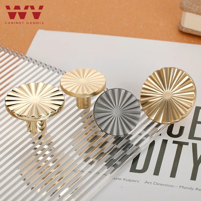 Wv Gold Handles Cabinet Storage Door Knobs Furniture