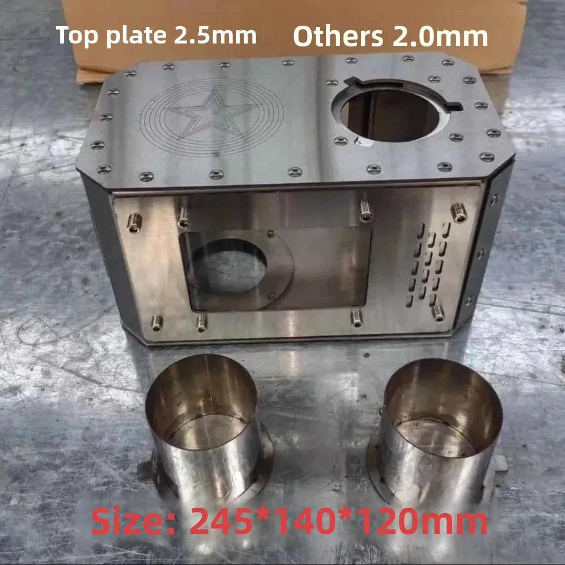 Camping Firewood Stove Anti Spark Mars Heating Chimney