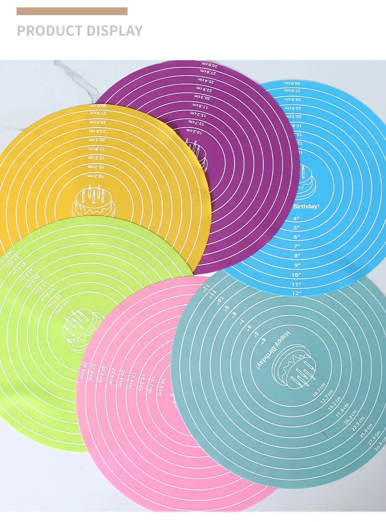 Silicone Cake Mat 12 Inch Round Silicone Mat