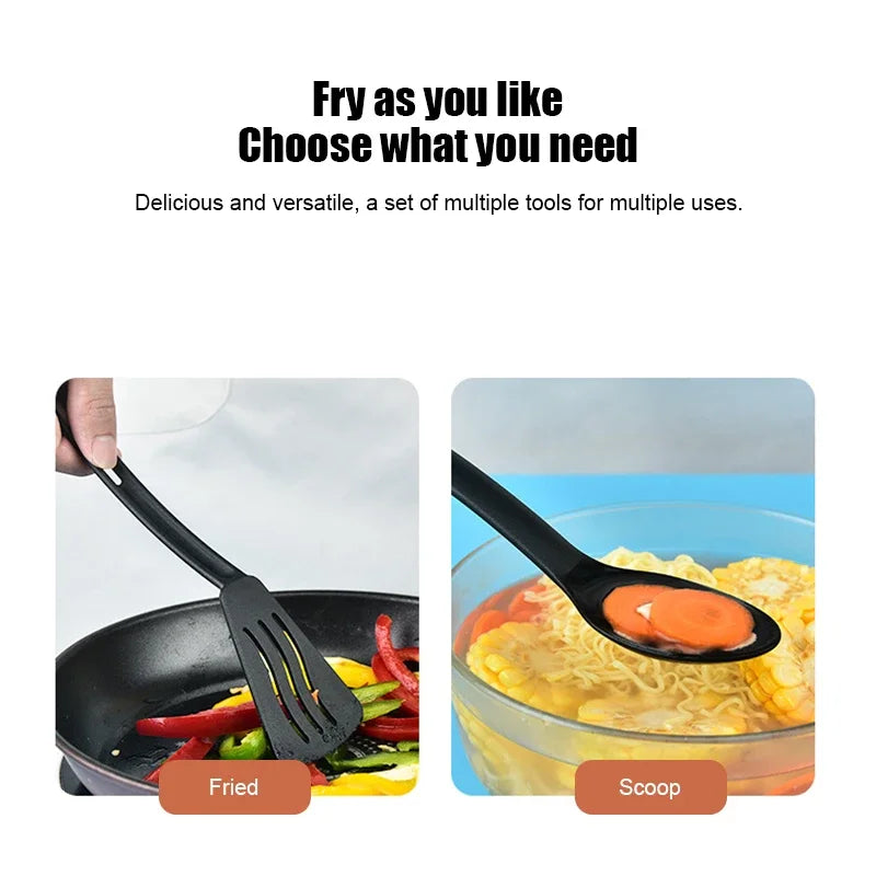 1/3pcs Nylon Utensils Cooking Slotted Turner Solid Spoon