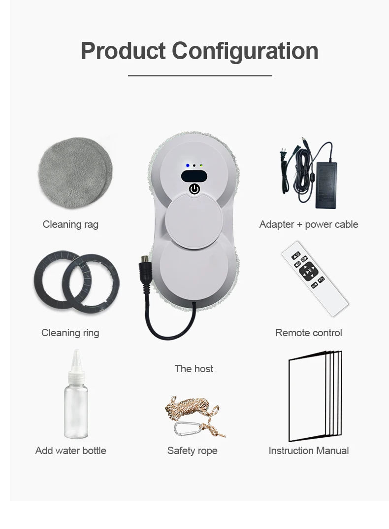 Puruikai Atomizing Ultra Thin Robot Vacuum Cleaner Window