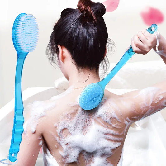 1pc Long Handle Bath Brush Soft Hair Bath