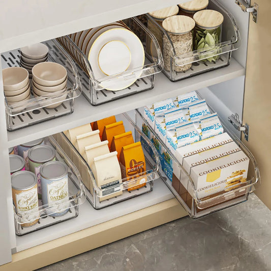 Clear Fridge Organizer Refrigerator Organizer Bins Handle Freezer