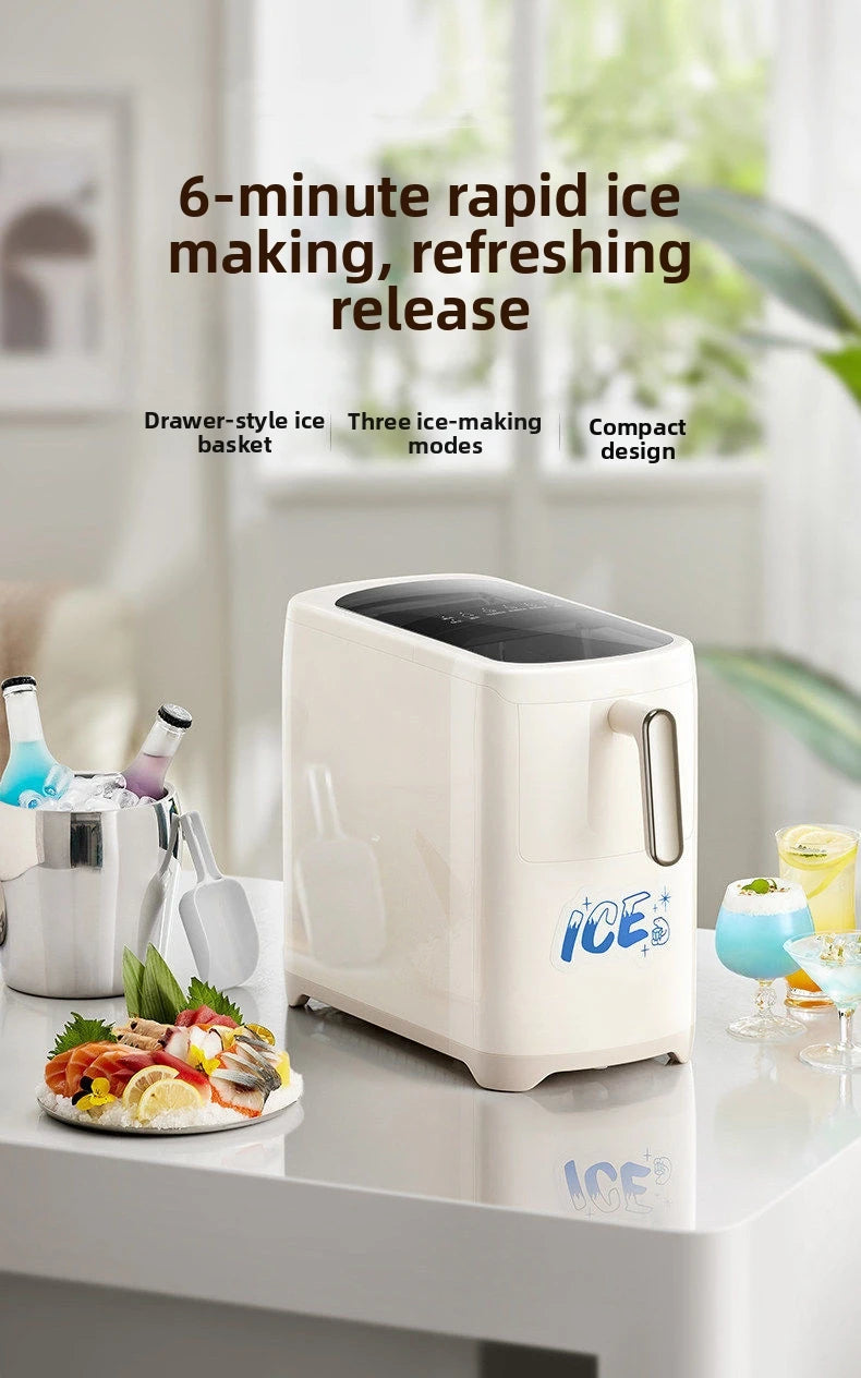 Mini Ice Maker Machine Dorm Student Automatic Ice