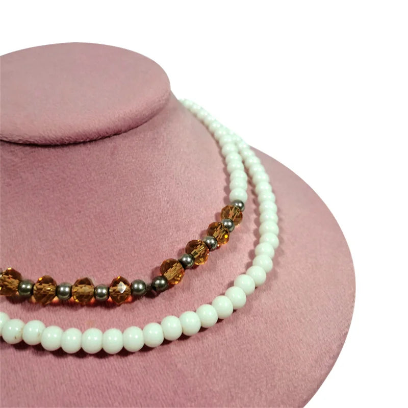 Pink Velvet Necklace Jewelry Portrait Neck Display Stand
