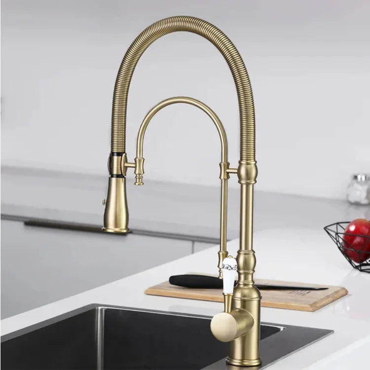 Faucet Pull Out 360 Degree Multi-Function Spring Pull