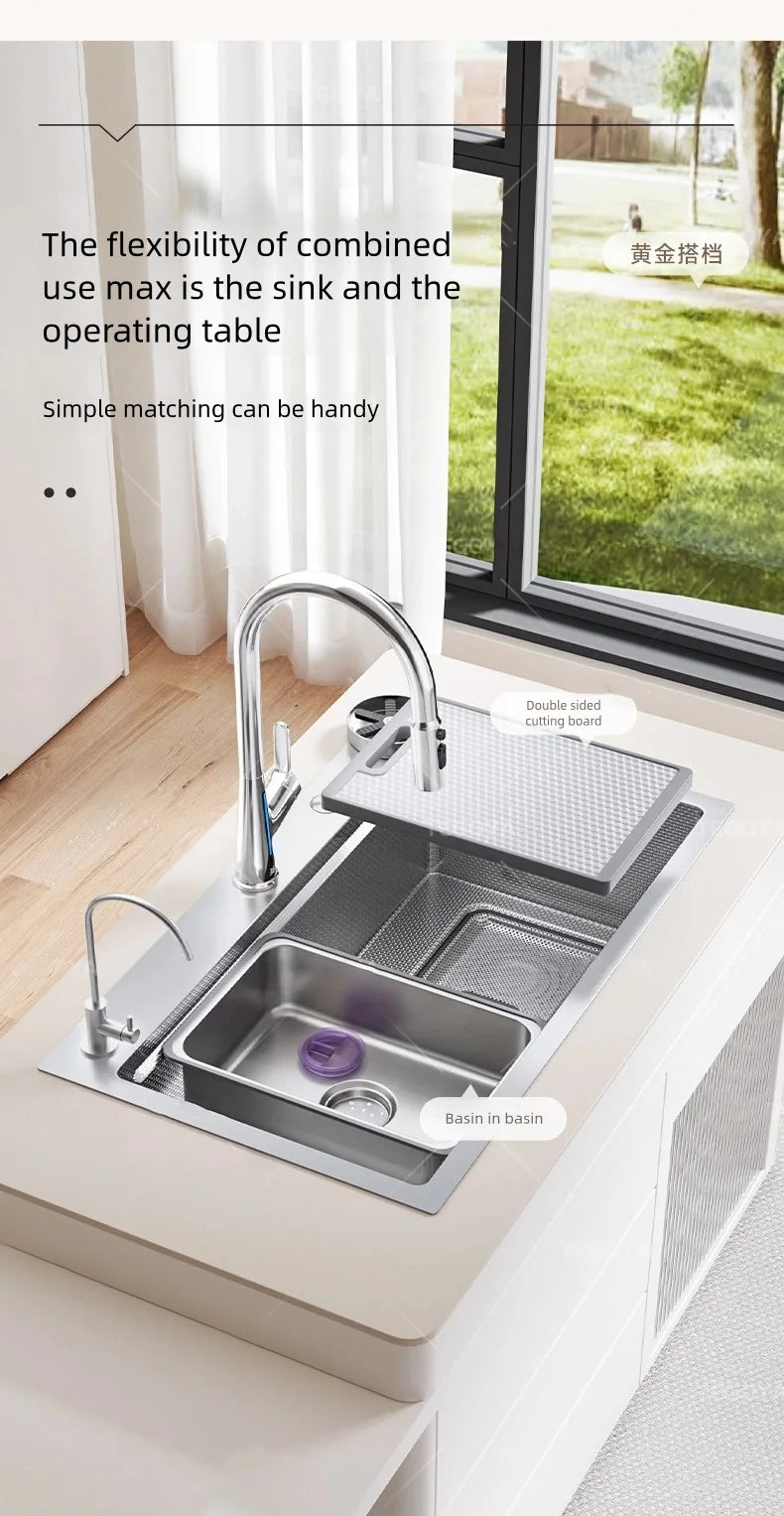 316l Stainless Steel Sink Durable Large Slot Wash