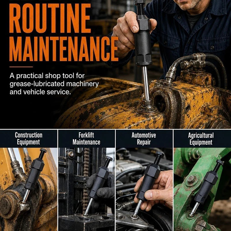 Heavy Duty Grease Fitting Cleaner 600psi Hydraulic Pressure
