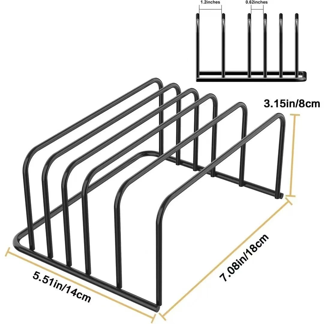 5-Tier Cutting Board Rack Carbon Steel Cutting Board