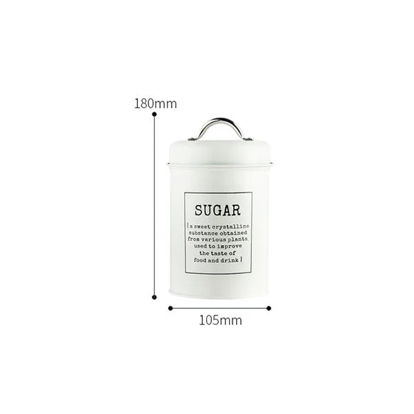 Canisters Coffee Tea Sugar Flour Metal Tin Jars