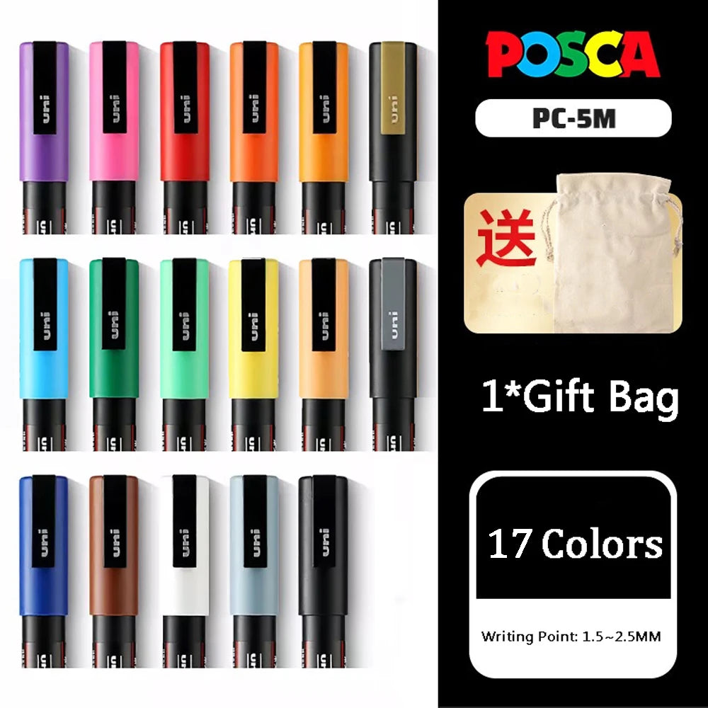 Uni Posca Full Marker Pen Storage Bag Pc-1m