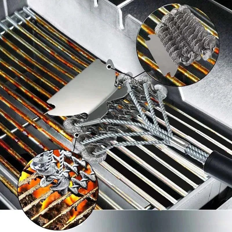 Grill Cleaning Brush Scraper Stainless Steel Grill Cleaning