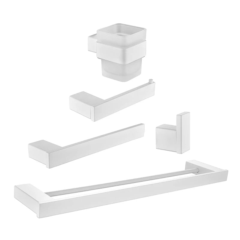 Bathroom Hardware White Wall Mounted Toilet Roll Paper