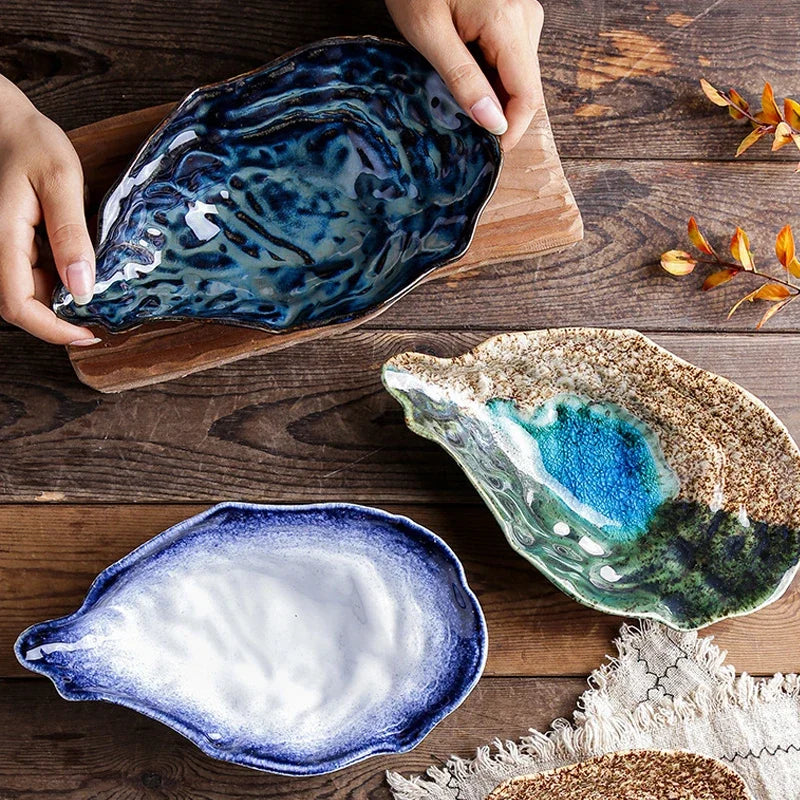 Japanese Restaurant Retro Creative Ceramic Kiln Change Tableware