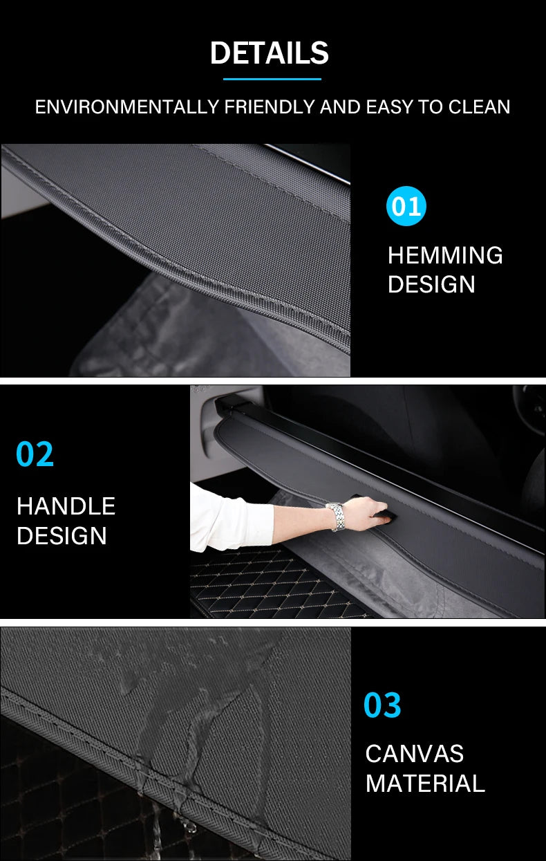 Trunk Curtain Cover Trunk Storage Bag Net Trunk