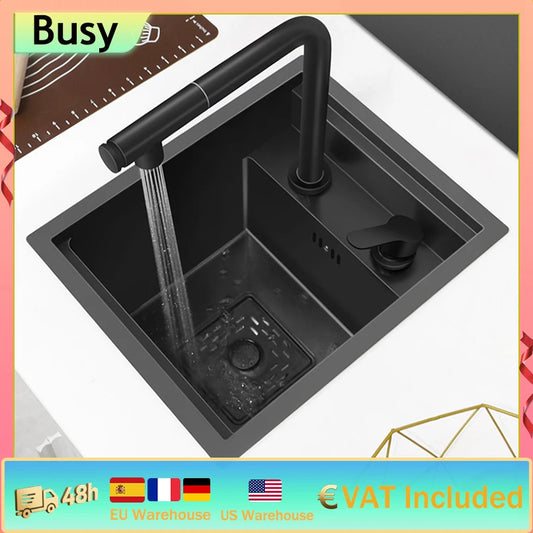 Hidden Apartment Bar Caravan Sink Stainless Steel Sink