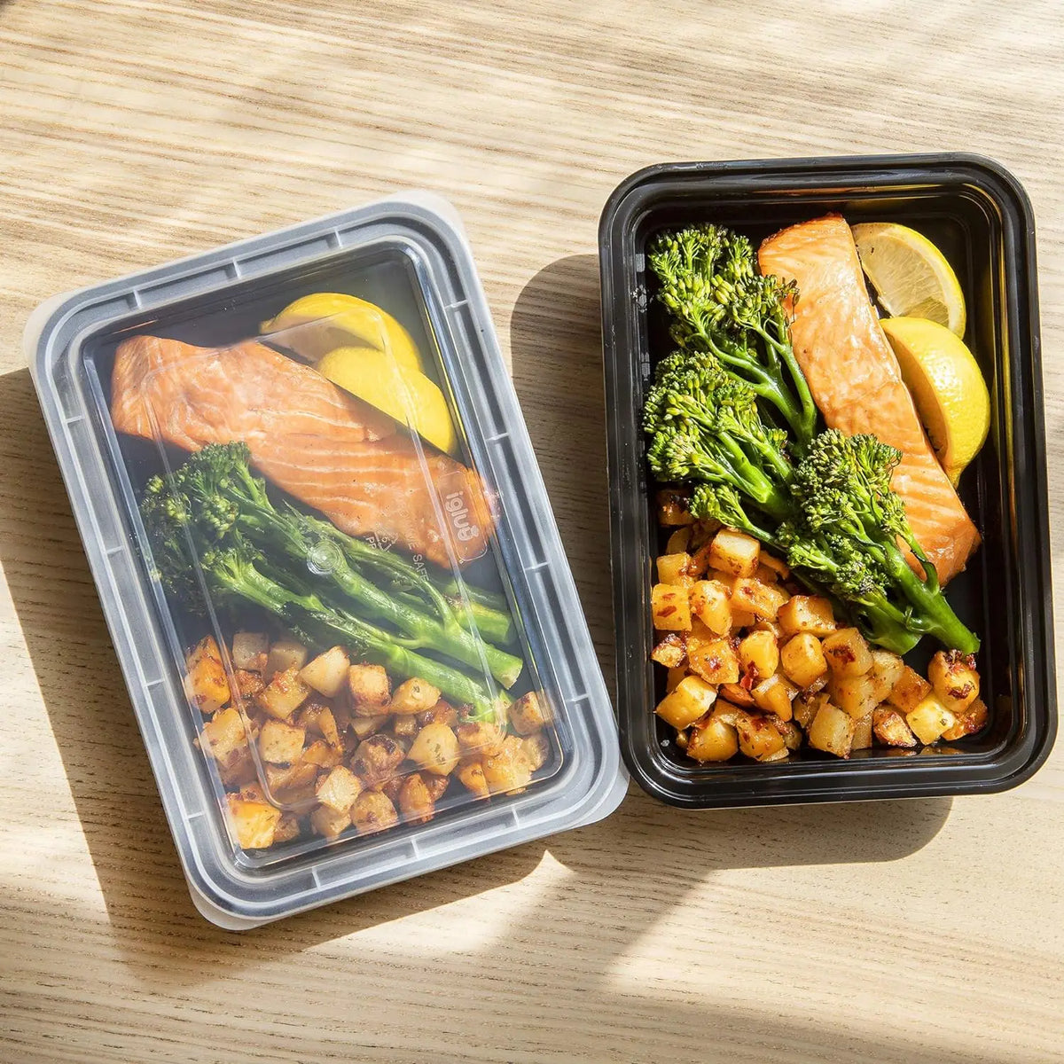 10pcs/Set Meal Prep Containers Compartment Sealed Lid Plastic
