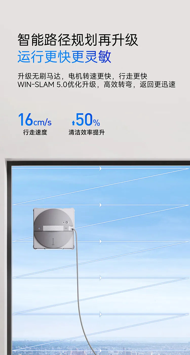 Ecovacs Winbot W3 Automatic Glass Wiping Water Spraying