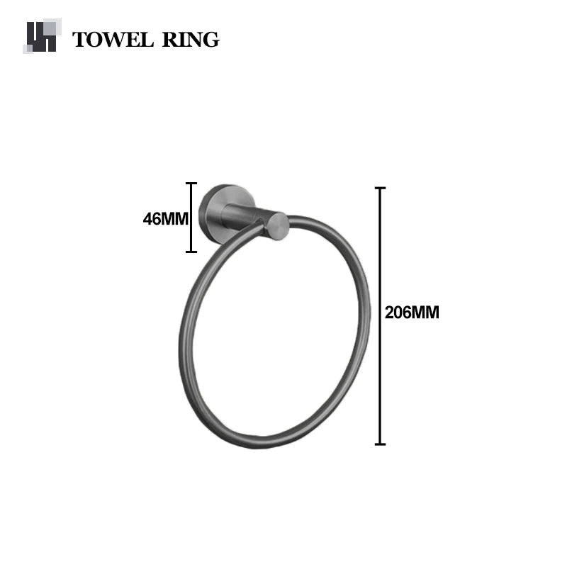 Gray Bathroom Hardware Cup Rack Towel Rack Toilet