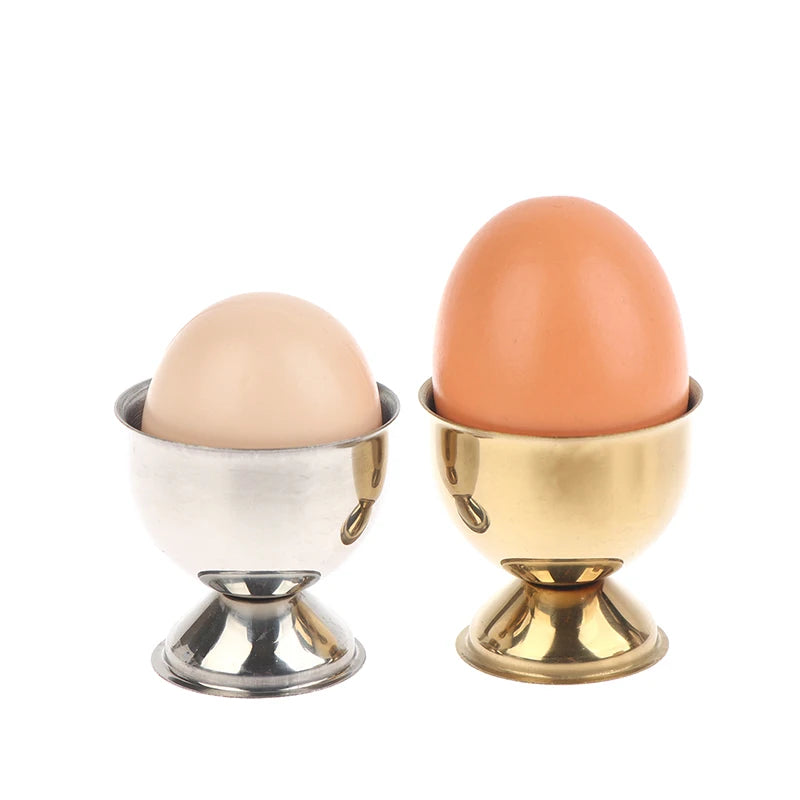 4pcs Egg Cups Handy Stainless Steel Boiled Egg