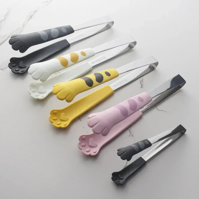 Cat Paw Shape Food Tongs Cute Cartoon Meal