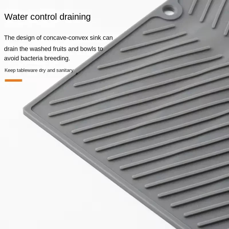 1pc Silicone Drain Pad Drying Mat Pots Dish