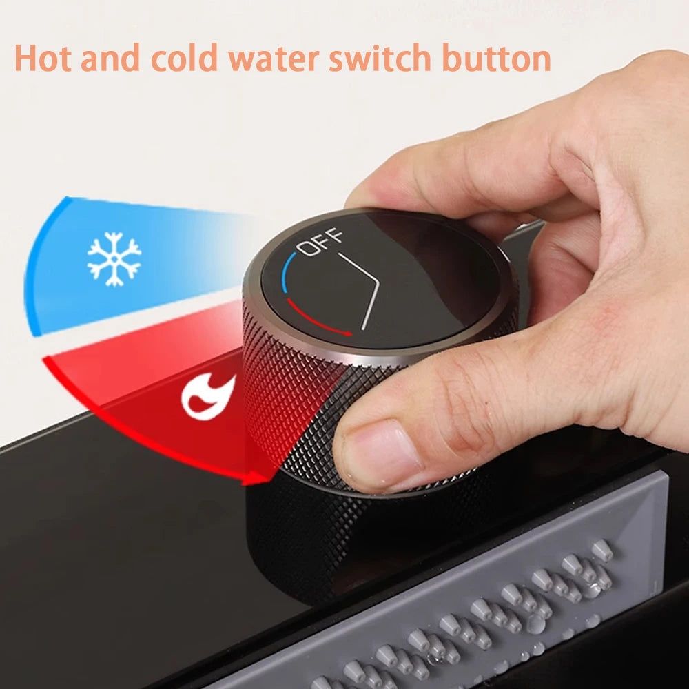 304 Stainless Steel Waterfall Sink Digital Display Large