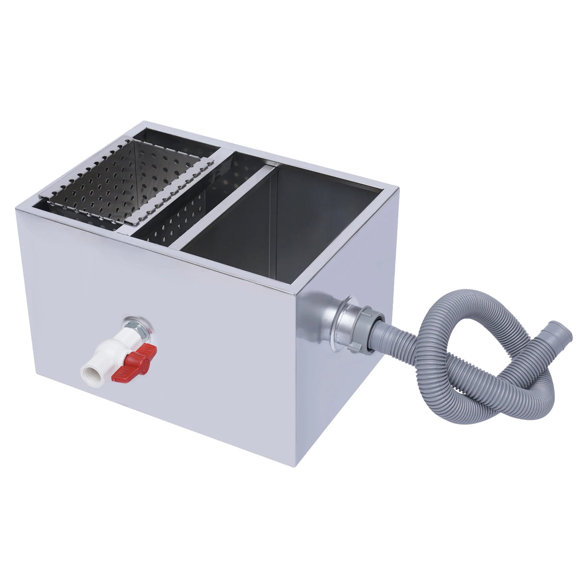 Silver Stainless Steel Grease Trap Interceptor Restaurant Baffles