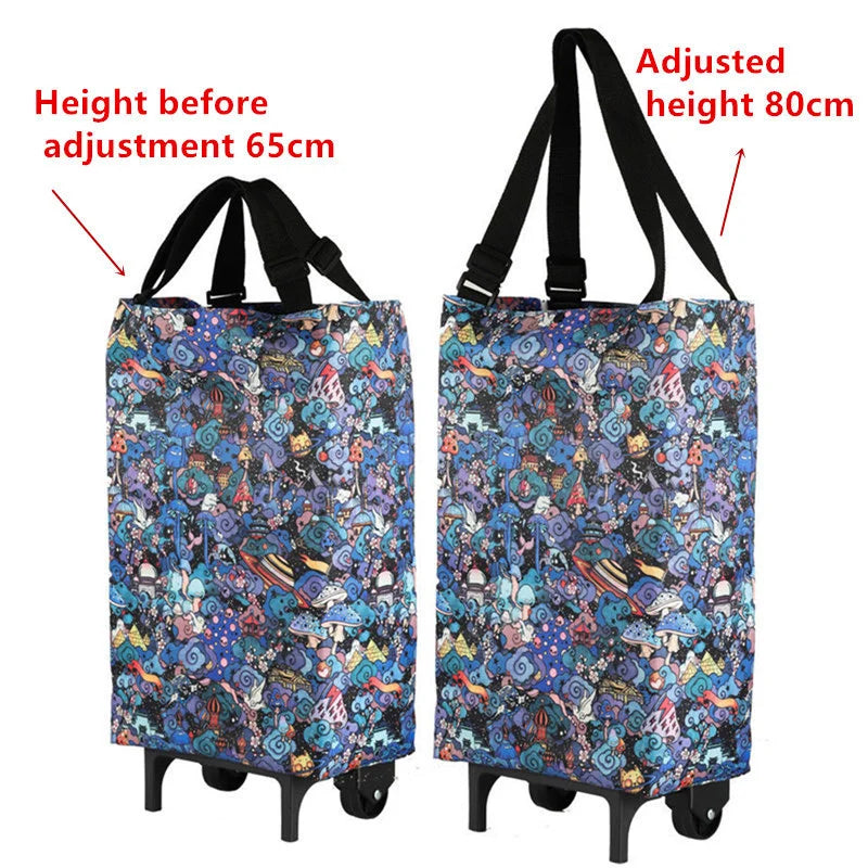 Folding Storage Bag High Capacity Shopping Food Organizer