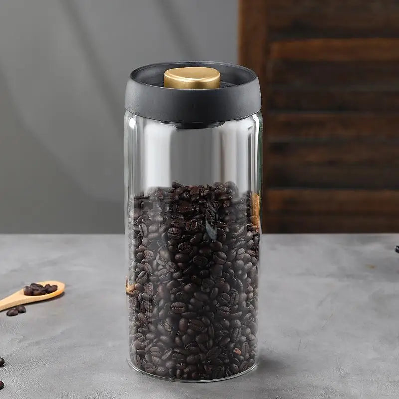 Vacuum Sealed Tank Coffee Bean Glass Sealed Jar