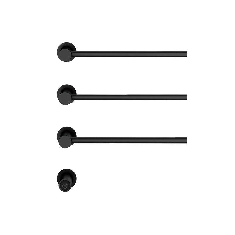 Oxg Black Bathroom Electric Bath Towel Rack Electric