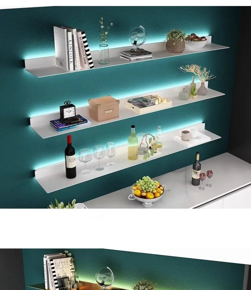 Iron Floating Wall Shelf Storage Organizer Shelves Bathroom