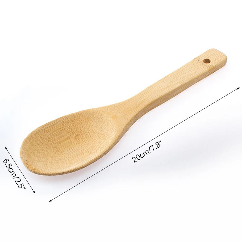 Mx Bamboo Wood Rice Spoon Rice Paddle Scoop