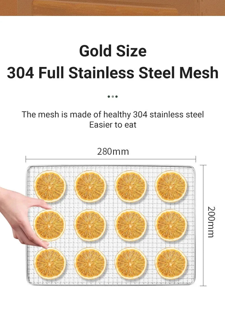 Divedeer 6-18 Layer Touch Screen Food Dehydrator Fruits
