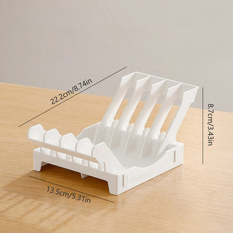 Dish Organizer Rack Upright Draining Cabinet Plate Organizer