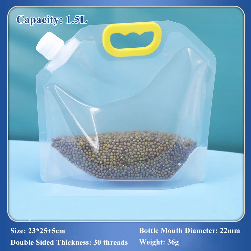 Sealable Grain Storage Bag Insect Proof Rice Dispenser