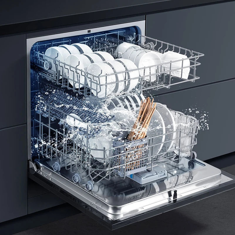 12 Sets Of Built-In Dishwashers Large Capacity Stainless