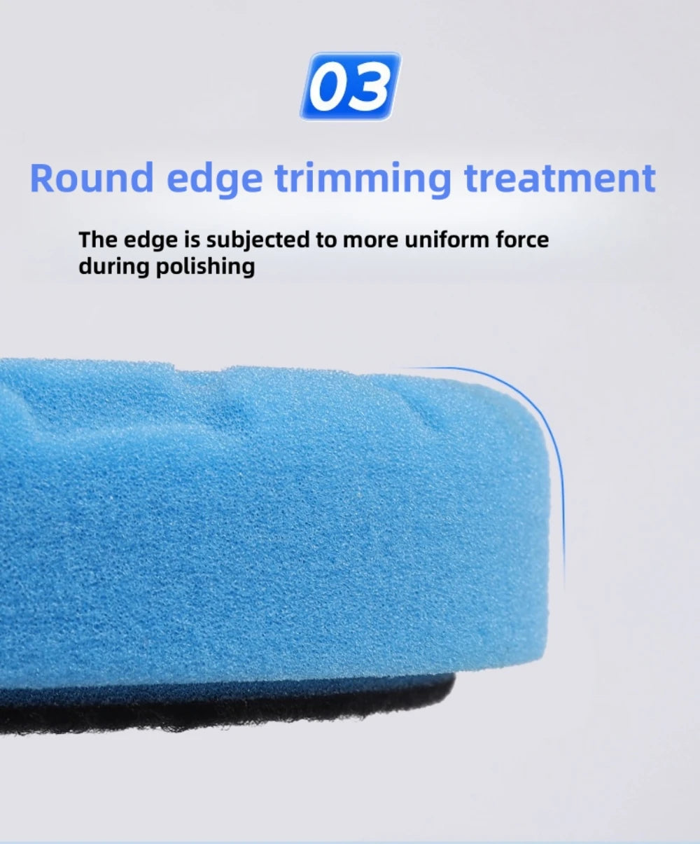 6/7 Inch Sponge Car Polisher Waxing Pads Buffing