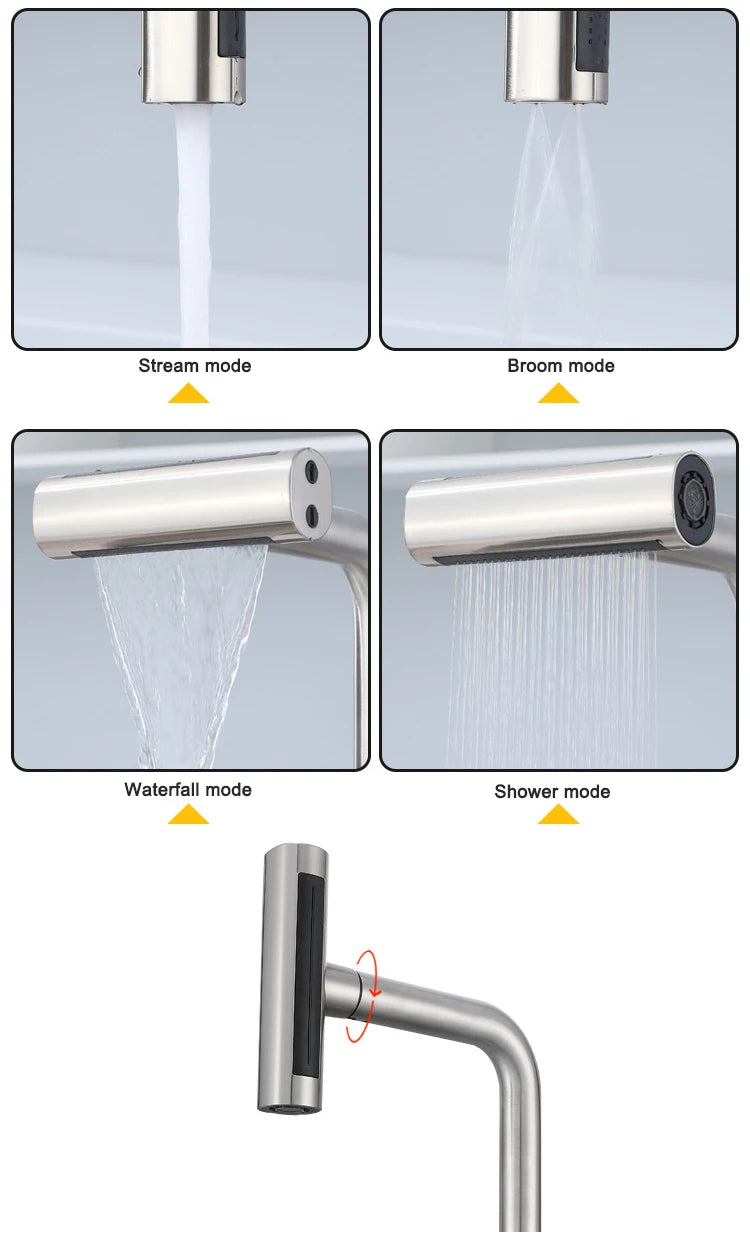 Fly Rain Touch Faucets 304 Stainless Steel Cold