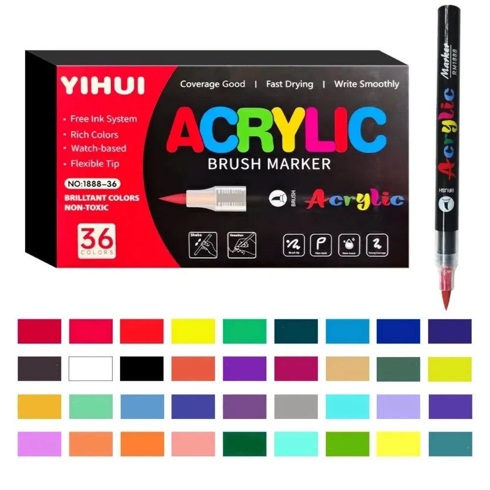12-418 Colors Brand Upgrade Soft Brush Tip Acrylic