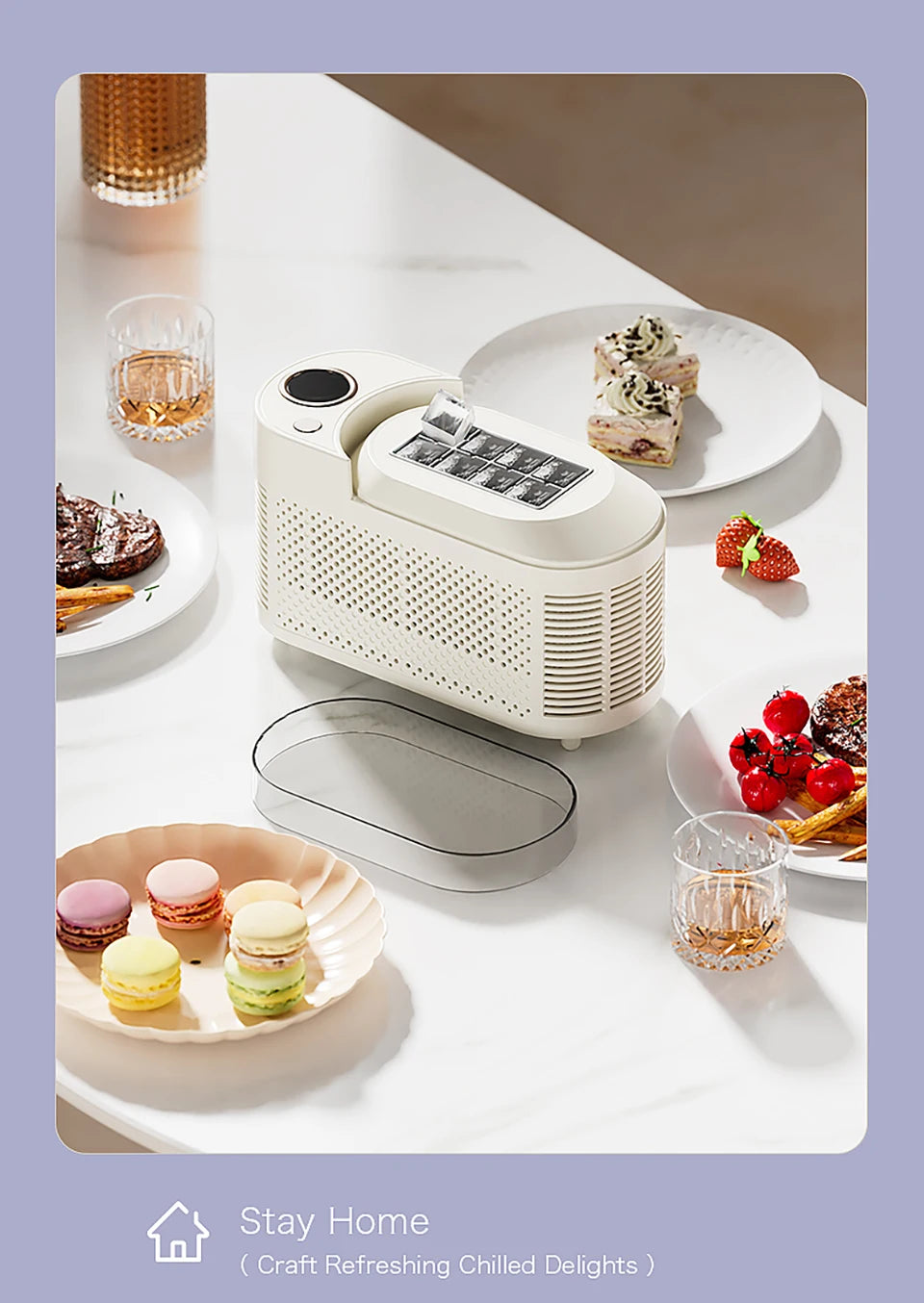 12v/220v Car Ice Maker Desktop Mini Ice Cubes