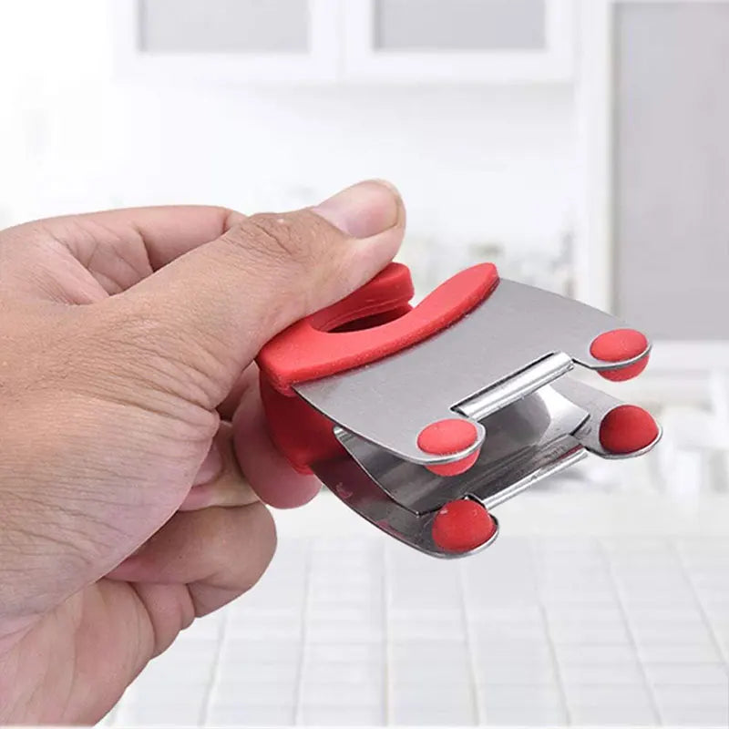 Stainless Steel Pot Clip Holder Spoon Rest Anti-Scald