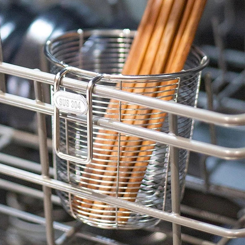 Kitchenism 304 Chopstick Holder Organizer Hanging Wall Stainless