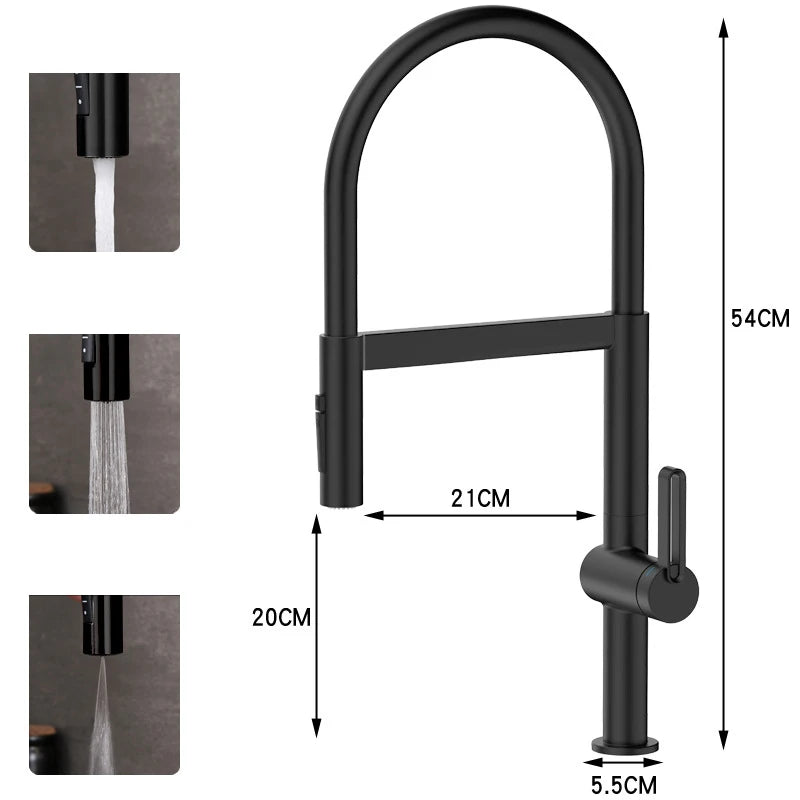 Gray Faucet Sink Faucets Brass Pull Down Sprayer