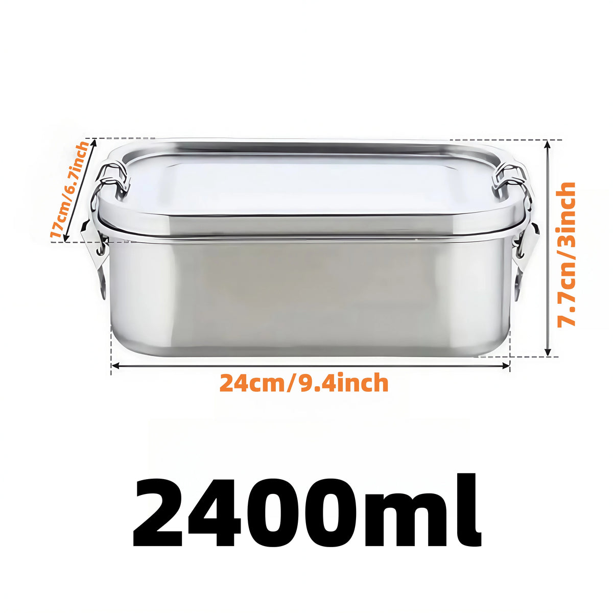 Stainless Steel Lunch Box Kids Adults Leak-Proof Bento